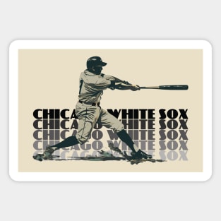 Retro Chicago White Sox Slugger Magnet